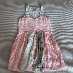Ace & Jig Striped Pink & Cream Racerback Sundress S EUC